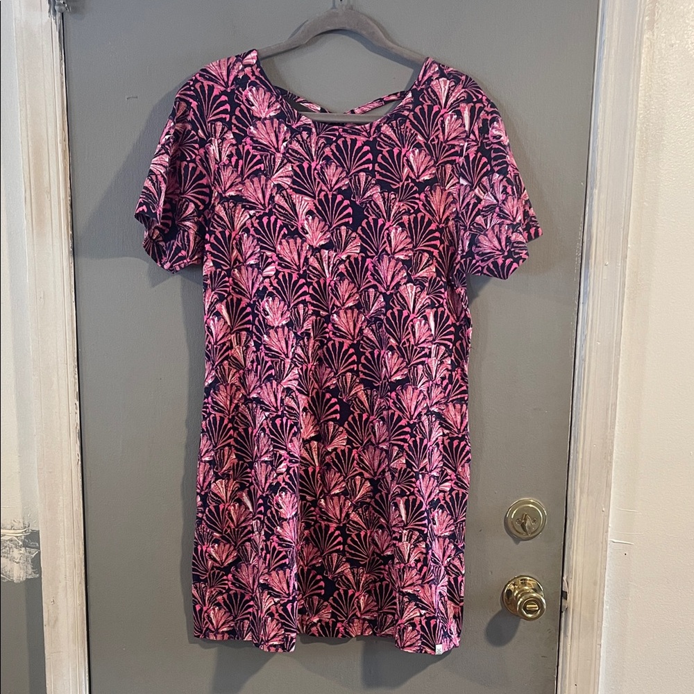 West Indies Shell Cotton Short Sleeve‎ Dress Size M